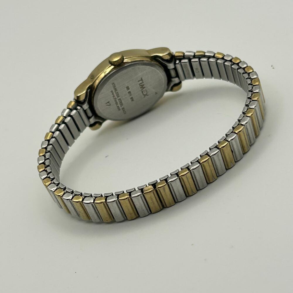 Timex Silver Gold Stainless Steel Women’s Fashion Watch, 18mm - Picture 5 of 8